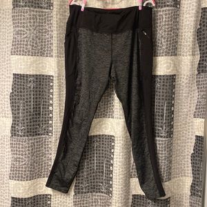 Black and Gray Athletic Leggings